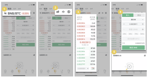 币安币币交易界面说明